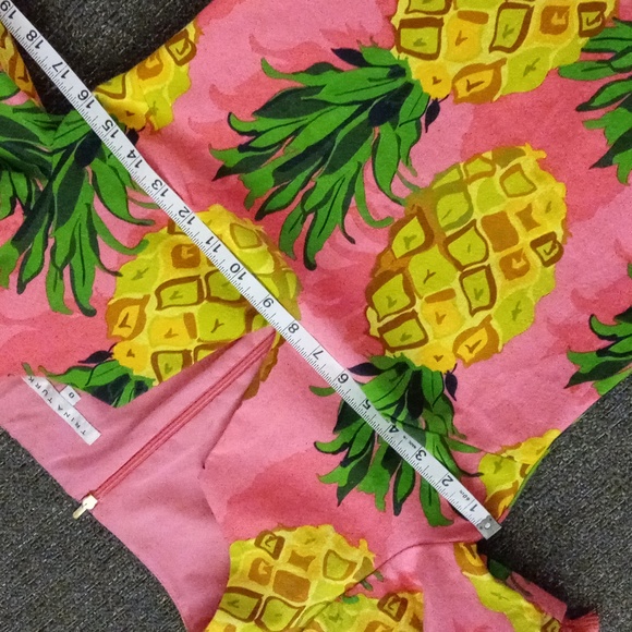 🍍RARE Trina Turk🍍- Pineapple Jacquard Print Shift Dress - Picture 13 of 16